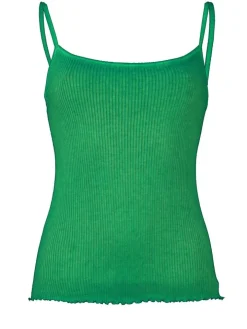 100% Bio Baumwolle Träger-Top ARIA S/S gerippt Pflanzenfarbe von Madiva
