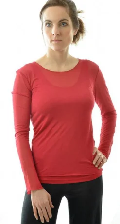 100% Bio-Seide LANGARM SHIRT uni von Alkena