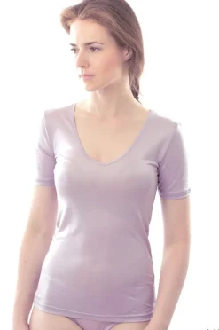 100% Bio-Seide T-SHIRT uni von Alkena