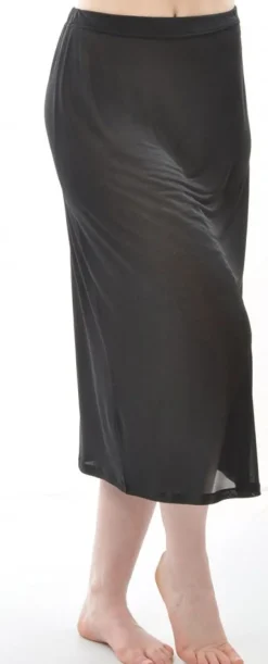 100% Bio-Seide UNTERROCK LANG uni von Alkena