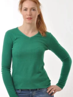 100% Bouretteseide LANGARM SHIRT von Alkena