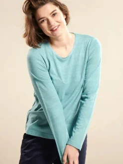 100% Bouretteseide RUNDHALS SHIRT viele Farben von Kokon Zwo