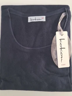 100% Bouretteseide RUNDHALS SHIRT uni Kokon Zwo