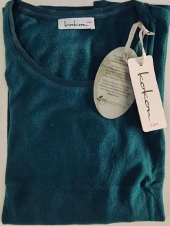 100% Bouretteseide RUNDHALS SHIRT uni Kokon Zwo