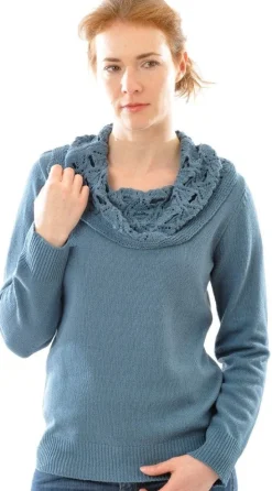 100% Bouretteseide Strick PULLOVER von Alkena