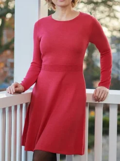 100% Merinowolle Feinstrick Kleid von Kokon Zwo