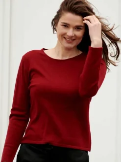 100% Merinowolle kbT Feinstrick Pullover Kokon Zwo