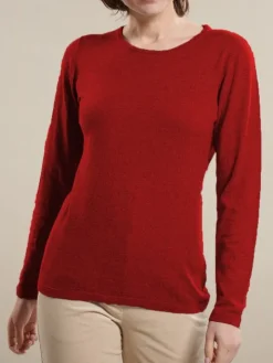 100% Merinowolle kbT Feinstrick Long-Pullover uni von Kokon Zwo