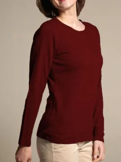 100% Merinowolle kbT Feinstrick Long-Pullover von Kokon Zwo