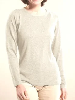 100% Merinowolle kbT Feinstrick Long-Pullover Kokon Zwo