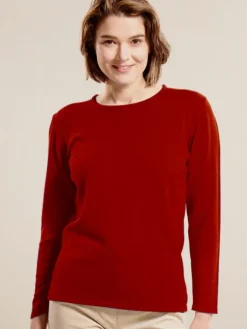 100% Merinowolle kbT Feinstrick Long-Pullover Kokon Zwo