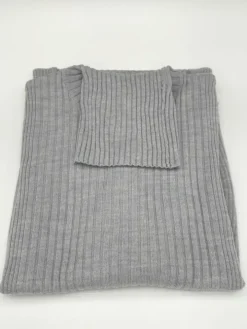 100% Merinowolle kbT Rippstrick Rollkragen Pullover uni Kokon Zwo