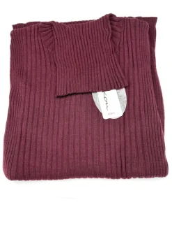 100% Merinowolle kbT Rippstrick Rollkragen Pullover Kokon Zwo