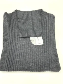 100% Merinowolle kbT Rippstrick Rollkragen Pullover Kokon Zwo