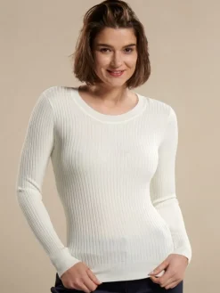 100% Merinowolle kbT Rippstrick Pullover von Kokon Zwo