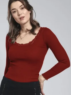 70% Seide 30% Bio-Baumwolle kbA LANGARMSHIRT gerippt uni Kokon Zwo