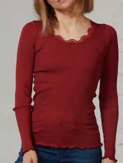 70% Seide 30% Bio-Baumwolle kbA LANGARMSHIRT gerippt uni Kokon Zwo