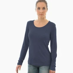 55% Seide 45% Wolle LANGARM-SHIRT edel von Alkena