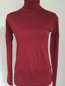 55% Seide 45% Wolle ROLLKRAGEN-SHIRT von Alkena