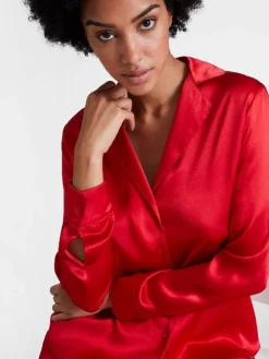 100% Seide Bluse TOI MON AMOUR klassische Farben von Aubade