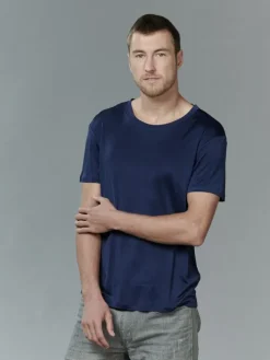 100% Seide Herren T-Shirt für Männer Kokon Zwo