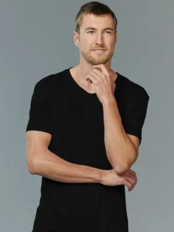 100% Seide Herren T-Shirt Kokon Zwo