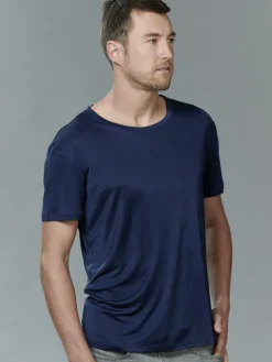 100% Seide Herren T-Shirt Kokon Zwo