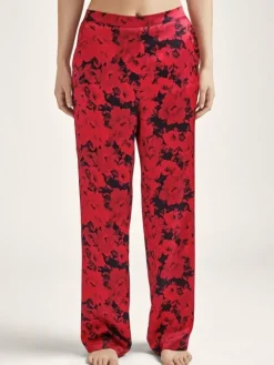 100% Seide Hose TOI MON AMOUR rot-schwarz von Aubade