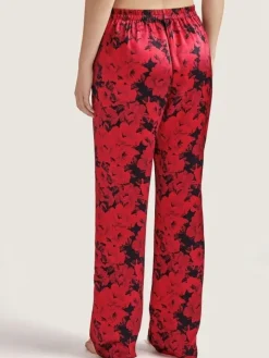 100% Seide Hose TOI MON AMOUR rot-schwarz von Aubade