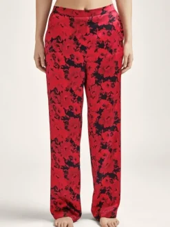 100% Seide Hose TOI MON AMOUR rot-schwarz von Aubade