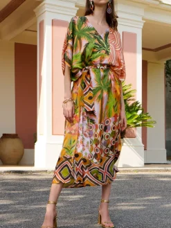100% Seide Kaftan GENTI DI MARE von Eva B. Bitzer