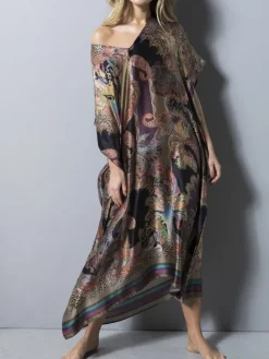 100% Seide Kaftan MILANO BLACK von Eva B. Bitzer