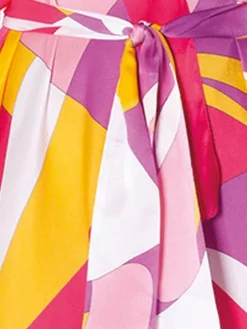 100% Seide Kimono MODERN PRINT von Luna di Seta