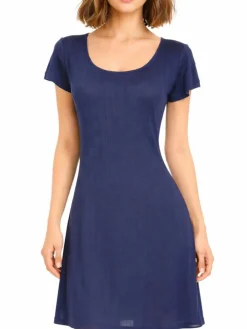 100% Seide Kurzarm Nachthemd AJOUR von Kokon Zwo