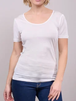 100% Seide KURZARM SHIRT transparent von Kokon Zwo