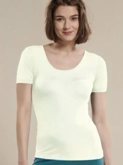 100% Seide KURZARM SHIRT transparent von Kokon Zwo