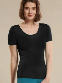 100% Seide KURZARM SHIRT transparent von Kokon Zwo