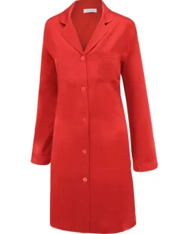 100% Seide Langarm Sleepshirt KLASSIK SATIN von Eva B. Bitzer