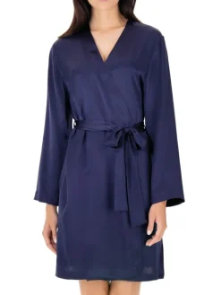 100% Seide Morgenmantel CLASSICO von Luna di Seta