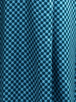 100% Seide Morgenmantel MELISSA petrol-schwarz von Vivis