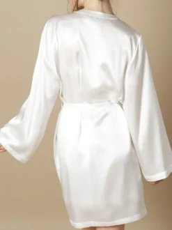 100% Seide Morgenmantel SOIE LASER Marjolaine