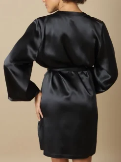 100% Seide Morgenmantel SOIE LASER kurz von Marjolaine