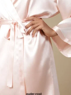 100% Seide Morgenmantel SOIE LASER elegant von Marjolaine