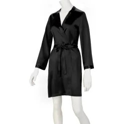 100% Seide Morgenmantel SOIE LASER uni von Marjolaine