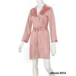 100% Seide Morgenmantel SOIE LASER Satin von Marjolaine