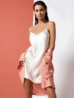 100% Seide Nachthemd CAROLINE elegant von Vivis