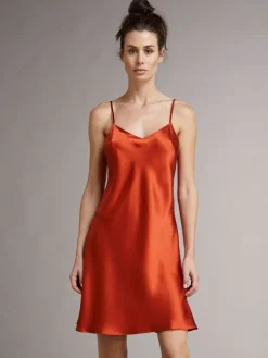 100% Seide Nachthemd CAROLINE uni von Vivis