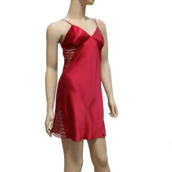 100% Seide Nachthemd EDEN PIPING von Luna di Seta