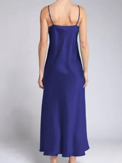 100% Seide Nachtkleid lang DORINE uni von Vivis