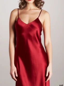 100% Seide Nachtkleid lang DORINE von Vivis